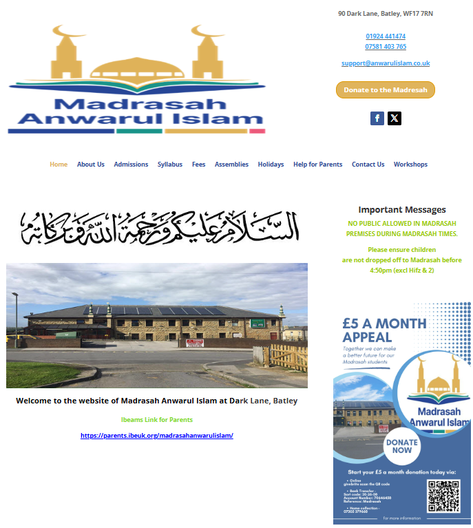 Madrasah homepage