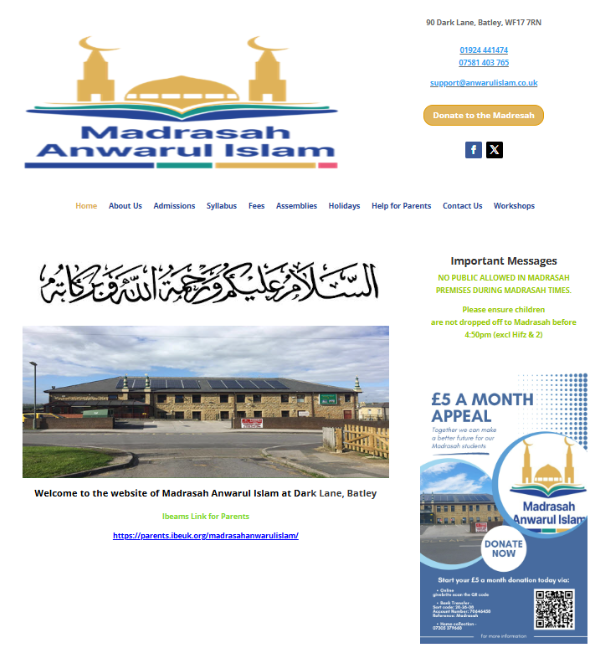 Madrasah homepage